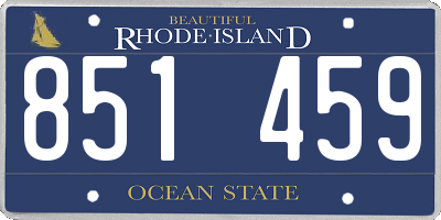 RI license plate 851459