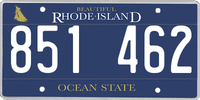 RI license plate 851462