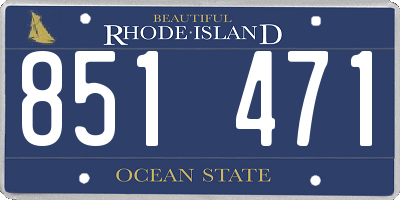 RI license plate 851471