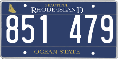 RI license plate 851479