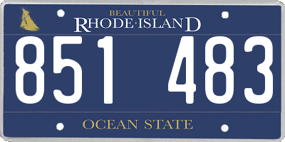 RI license plate 851483