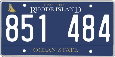 RI license plate 851484