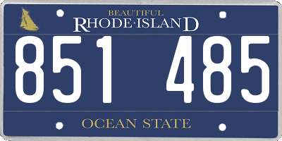RI license plate 851485
