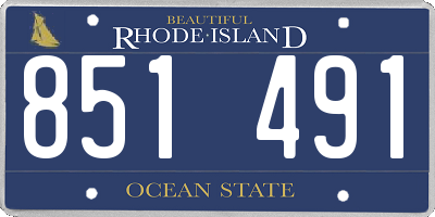 RI license plate 851491