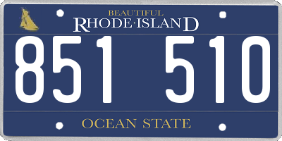 RI license plate 851510