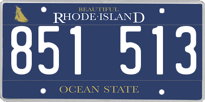 RI license plate 851513