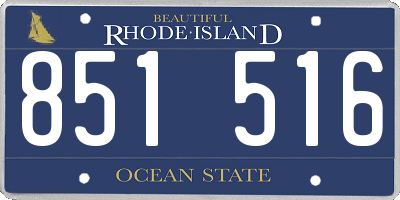 RI license plate 851516