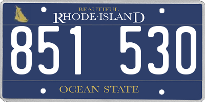 RI license plate 851530