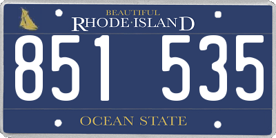 RI license plate 851535