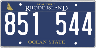 RI license plate 851544