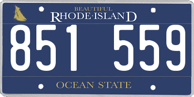 RI license plate 851559