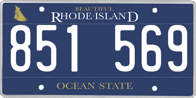 RI license plate 851569