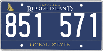 RI license plate 851571