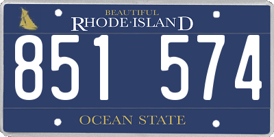 RI license plate 851574