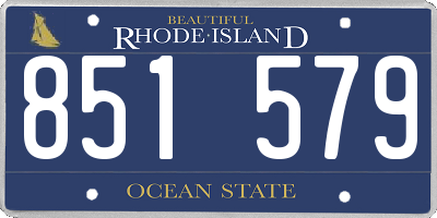RI license plate 851579
