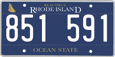 RI license plate 851591