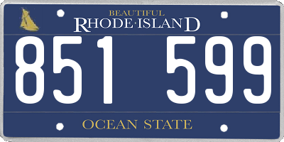 RI license plate 851599