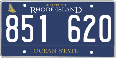 RI license plate 851620