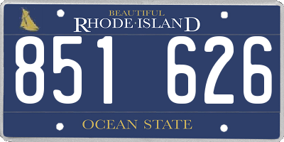 RI license plate 851626