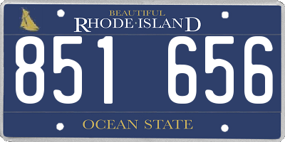 RI license plate 851656