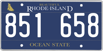 RI license plate 851658
