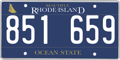RI license plate 851659