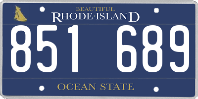 RI license plate 851689