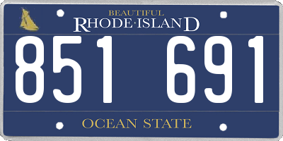 RI license plate 851691