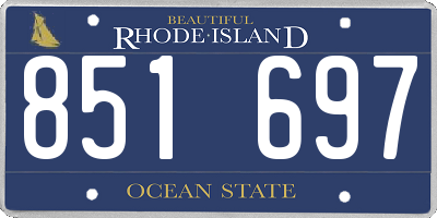 RI license plate 851697