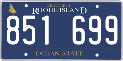 RI license plate 851699
