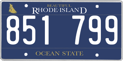 RI license plate 851799