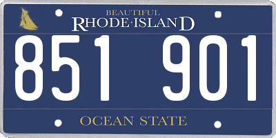 RI license plate 851901