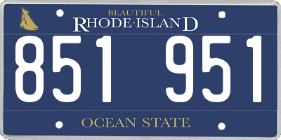 RI license plate 851951