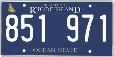 RI license plate 851971