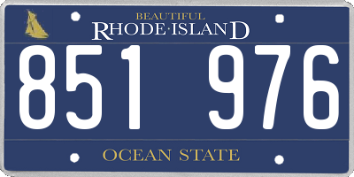 RI license plate 851976