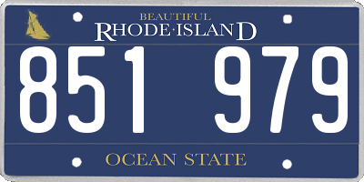 RI license plate 851979
