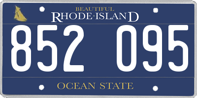 RI license plate 852095