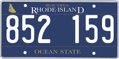 RI license plate 852159