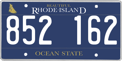 RI license plate 852162