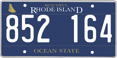 RI license plate 852164