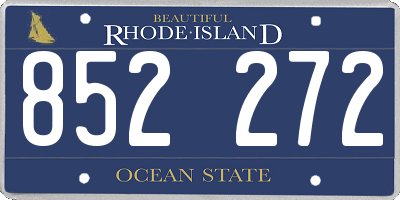 RI license plate 852272