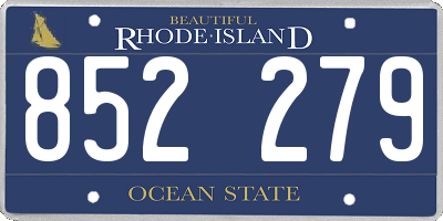 RI license plate 852279