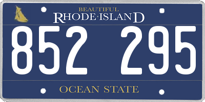 RI license plate 852295