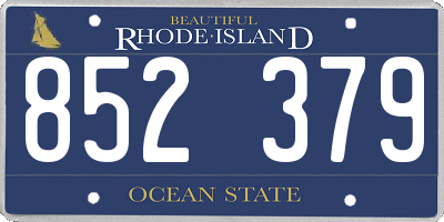 RI license plate 852379