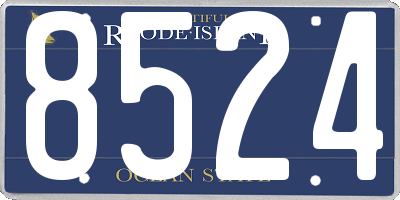RI license plate 8524
