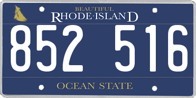 RI license plate 852516