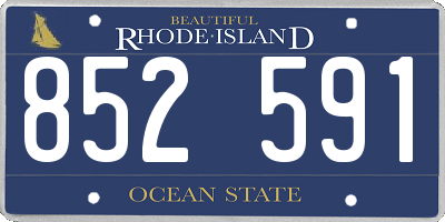 RI license plate 852591