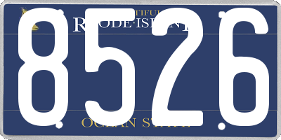 RI license plate 8526