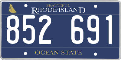 RI license plate 852691