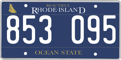 RI license plate 853095